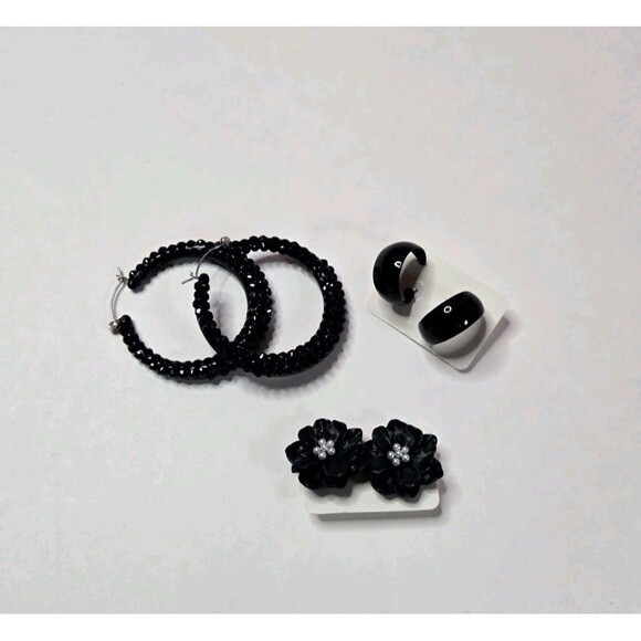 Jewelry Lot Classy Black Beauty Theme Clean Curated Bundle Free Gift - Picture 14 of 16